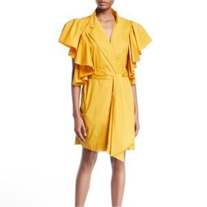 NWT New Johanna Ortiz Tulip Evolution Jacket with Sash in Dandelion Size 10